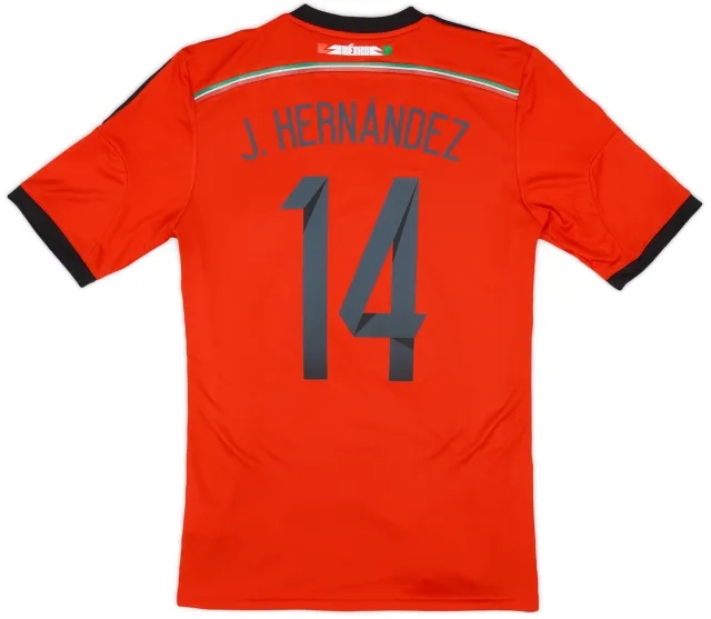 adidas 2014-15 Mexico Away Shirt J. Hernandez #14 (S)