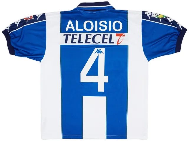 Kappa 1999-00 Porto Match Issue Signed Home Shirt Aloisio #4
