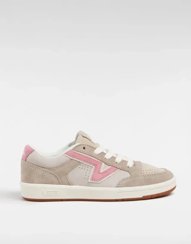 Vans lowland cc trainers in white & pink