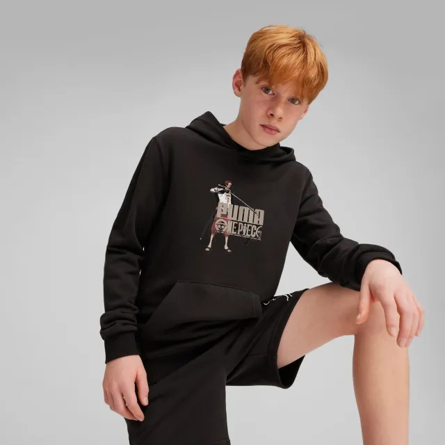 PUMA x One Piece Youth Hoodie, Black