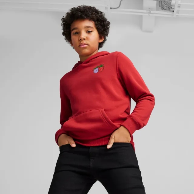 PUMA x One Piece Youth Hoodie, Club Red