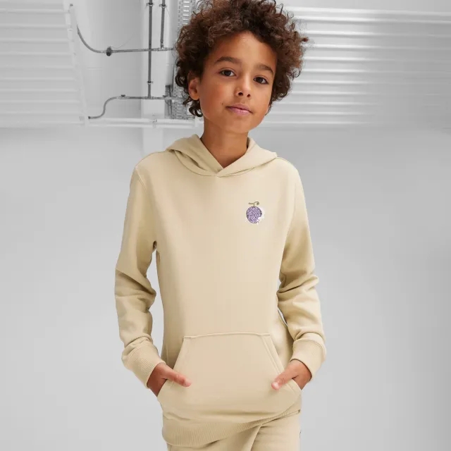 PUMA x One Piece Youth Hoodie, Putty