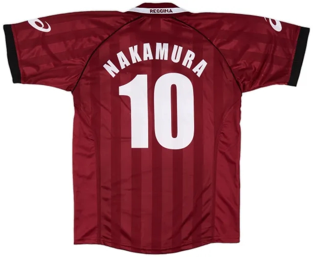 Asics 2002-03 Reggina Home Shirt Nakamura #10 - 9/10 - (L)