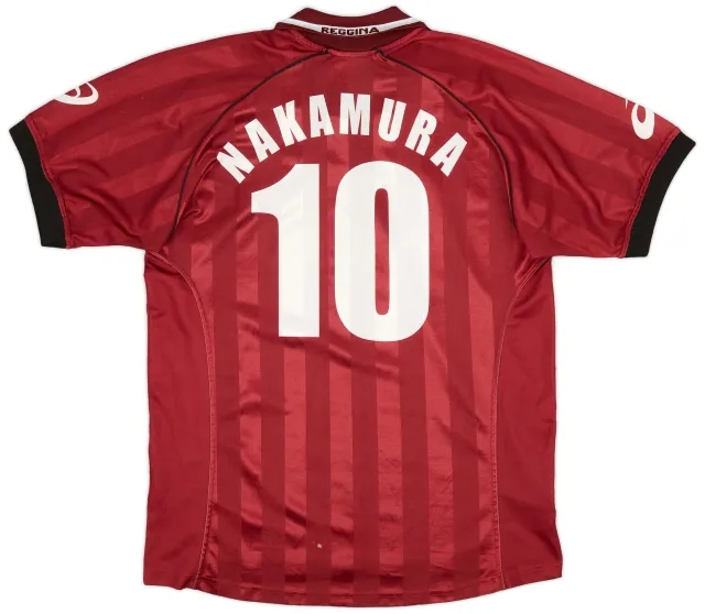 Asics 2002-03 Reggina Home Shirt Nakamura #10 - 6/10 - (L)
