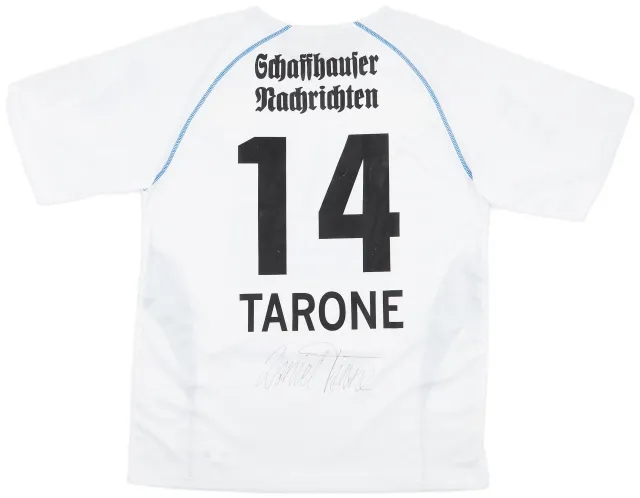 Jako 2005-06 FC Schaffhausen Signed Home Shirt Tarone #14 - 7/10 - (M/L)