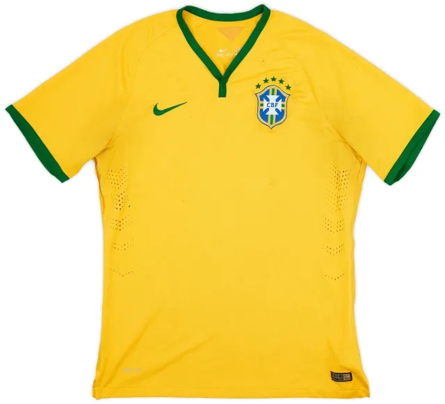 Nike 2014-15 Brazil Authentic Home Shirt - 5/10 - (XL)
