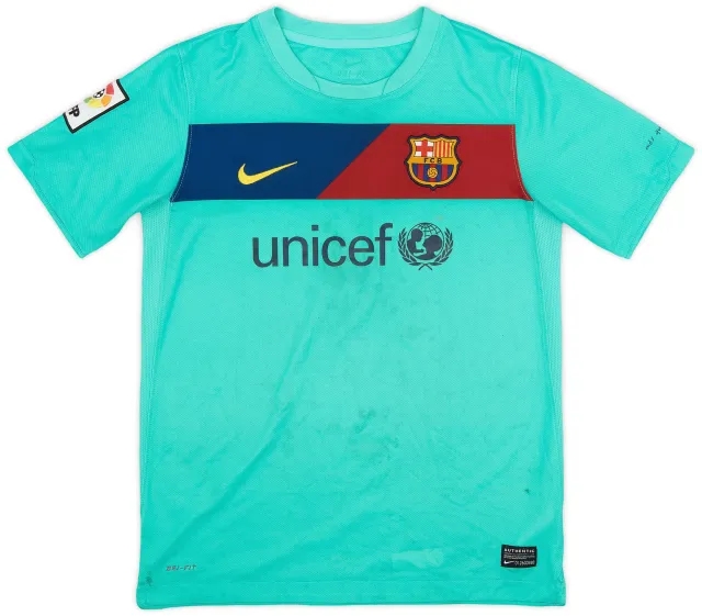 Nike 2010-11 Barcelona Away Shirt - 5/10 - (L.Boys)