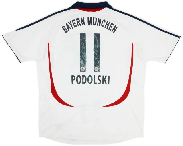 adidas 2006-07 Bayern Munich Away Shirt Podolski #11 - 5/10 - (XL)
