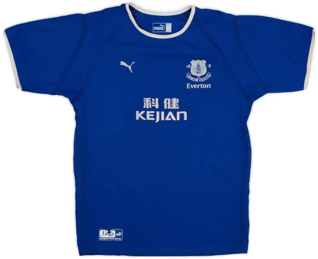 Puma 2003-04 Everton Home Shirt - 4/10 - (XL.Boys)