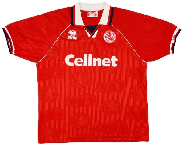 Errea 1995-96 Middlesbrough Home Shirt - 7/10 - (XL)