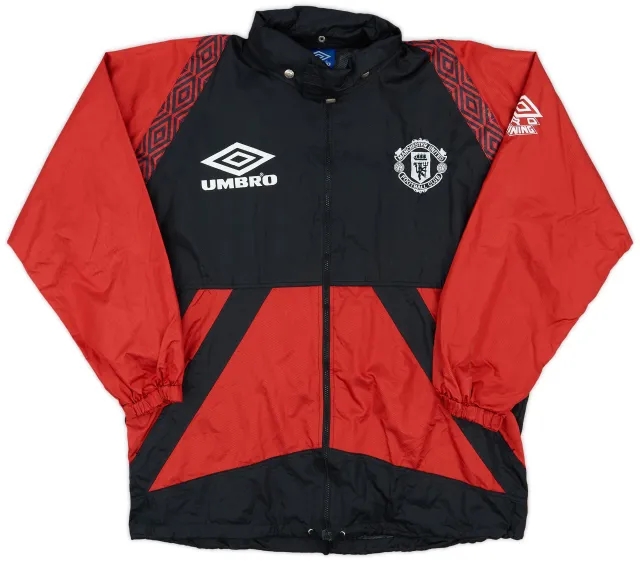 1995-96 Manchester United Umbro Rain Jacket - 7/10 - (L)