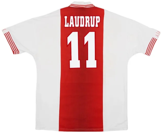 Umbro 1997-98 Ajax Home Shirt Laudrup #11 - 6/10 - (XL)