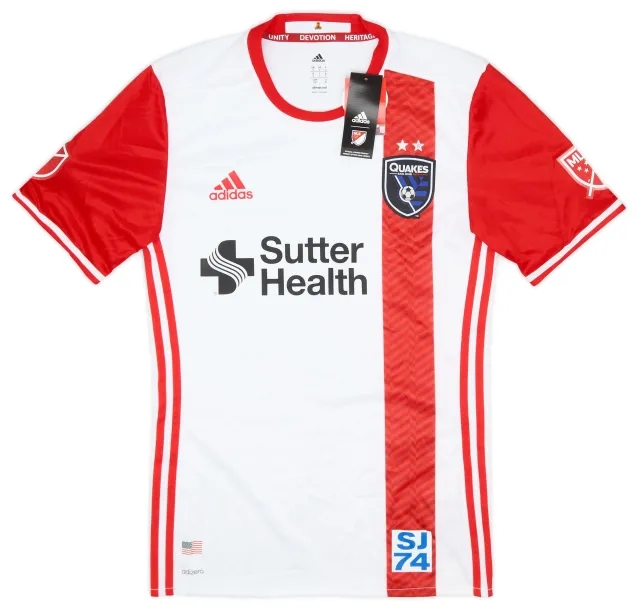 adidas 2016-17 San Jose Earthquakes Authentic Away Shirt (S)
