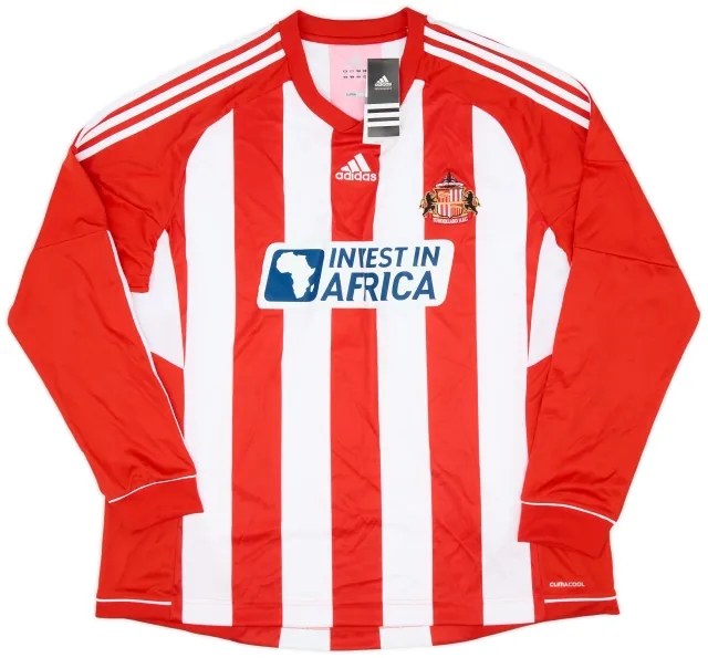 adidas 2012-13 Sunderland Home L/S Shirt (XXL)