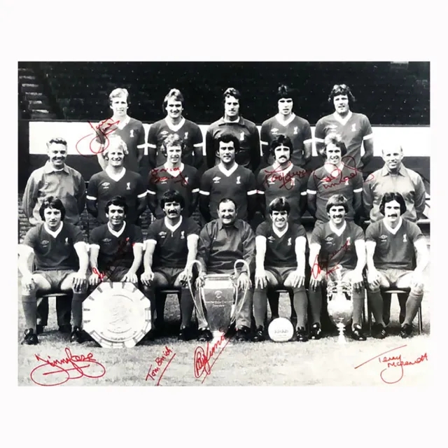 Liverpool 1977 European Cup Winners multi signed 16x20 photo