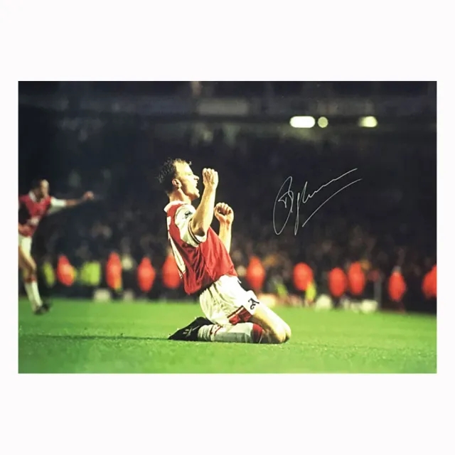 Champion Dennis Bergkamp signed Arsenal 20x 30 photo