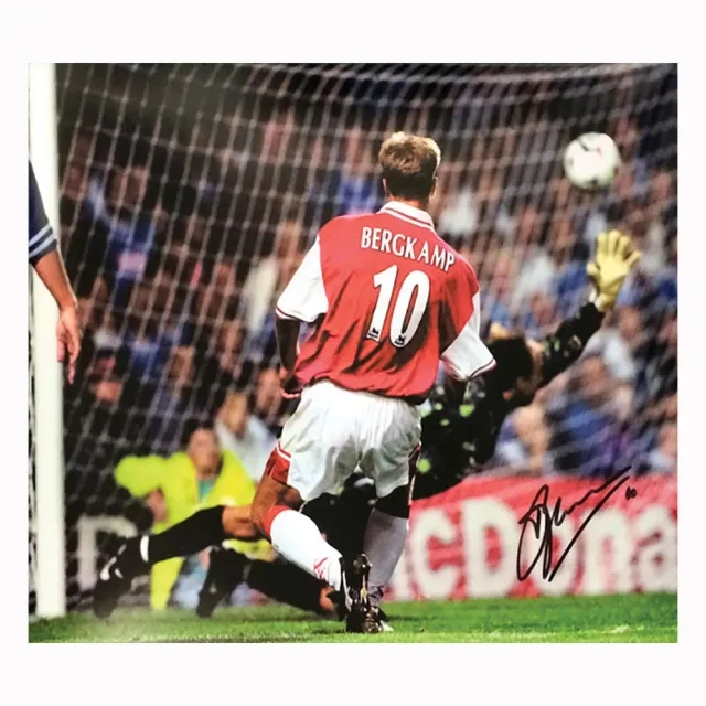 Champion Dennis Bergkamp Signed Arsenal photo (2)