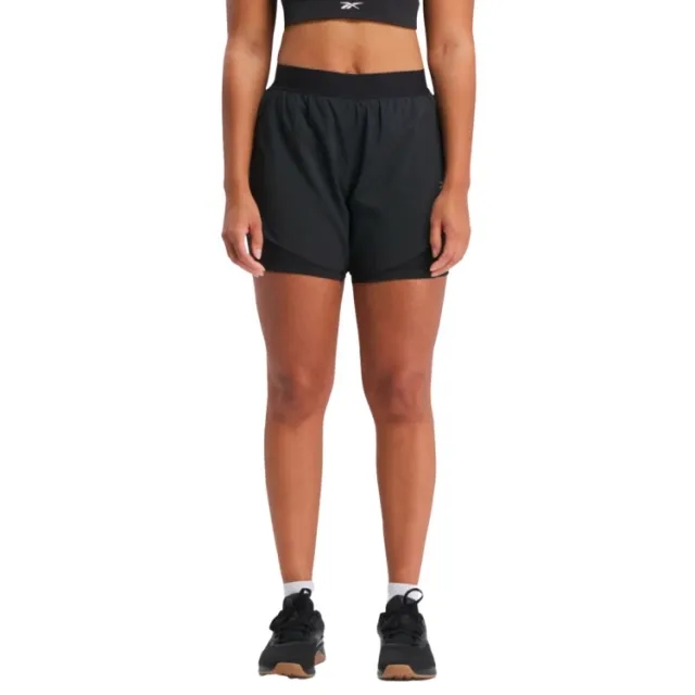 Reebok Women's Running 2-in-1 Short - Night Black -  Size: XS