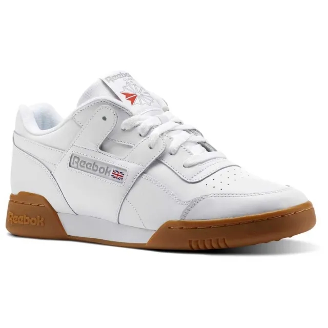 Reebok Mens Classics Workout Plus Trainers in White Leather (archived)