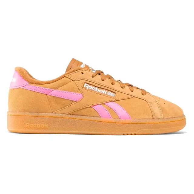 Reebok club c grounds trainers in brown multi