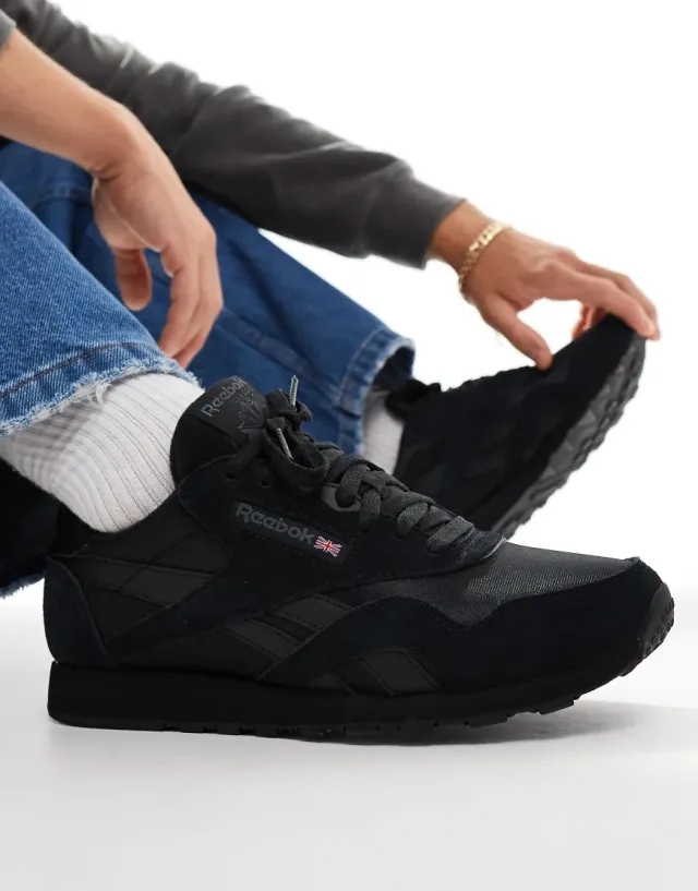 Sneakers Reebok Classic Nylon Core Black/ Core Black/ Pure Grey Eur 46