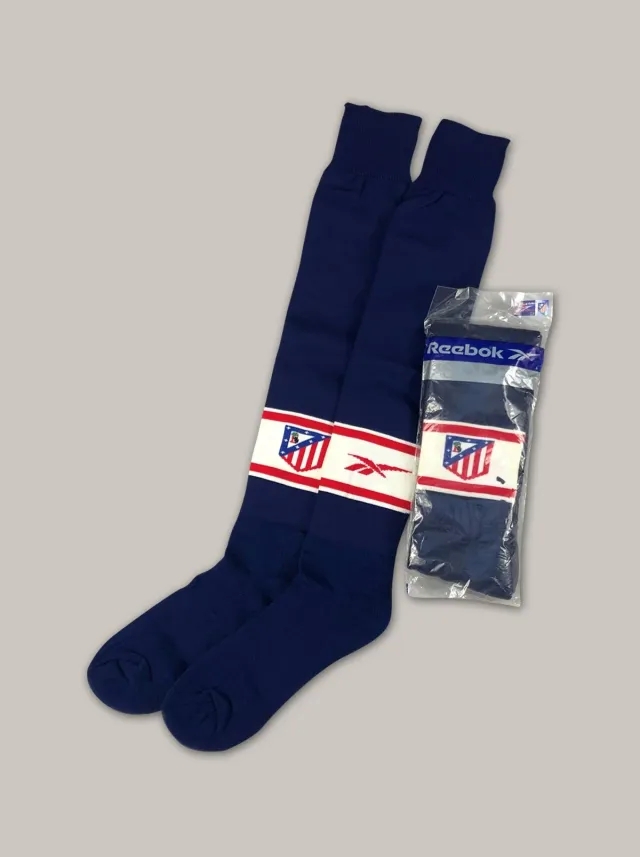 1998/99 ATLETICO MADRID AWAY SOCKS (MULTIPLE SIZES) REEBOK | Cult Kits, Small / Atletico Madrid / 1998