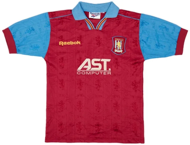 Reebok 1995-97 Aston Villa Home Shirt - 8/10 - (Y)