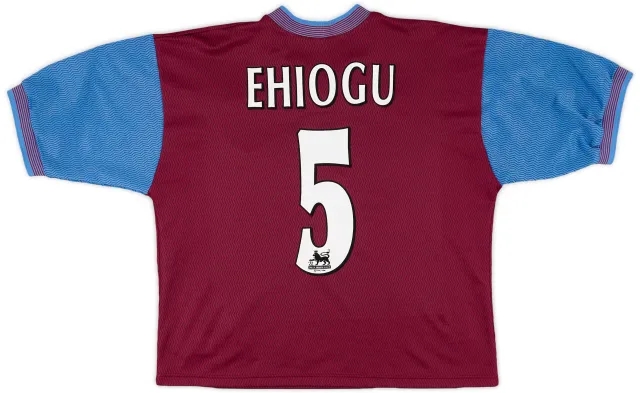 Reebok 1997-98 Aston Villa Home Shirt Ehiogu #5 - 8/10 - (XS)
