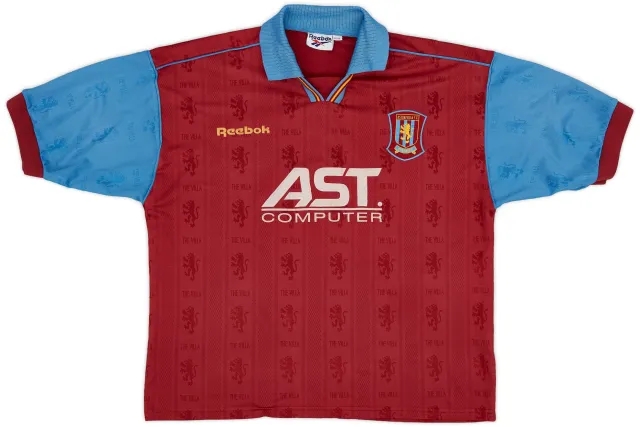 Reebok 1995-97 Aston Villa Home Shirt - 8/10 - (XL)