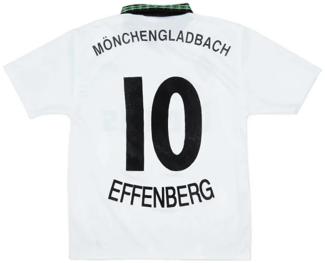Reebok 1995-96 Borussia Monchengladbach Home Shirt Effenberg #10 - 8/10 - (S)