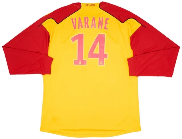 Reebok 2010-11 Lens Home L/S Shirt Varane #14 - 7/10 - (XXL)