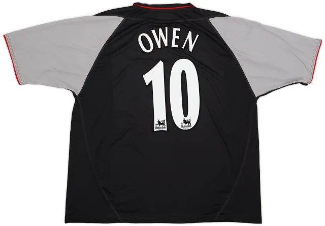 Reebok 2002-04 Liverpool Away Shirt Owen #10 - 8/10 - (XXL)