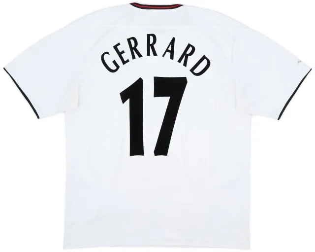 Reebok 2003-04 Liverpool Away Shirt Gerrard #17 - 6/10 - (XL)