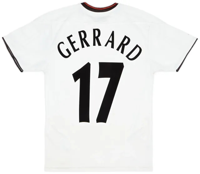 Reebok 2003-04 Liverpool Away Shirt Gerrard #17 - 6/10 - (S)