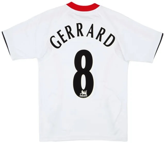 Reebok 2005-06 Liverpool Away Shirt Gerrard #8 - 8/10 - (XS)