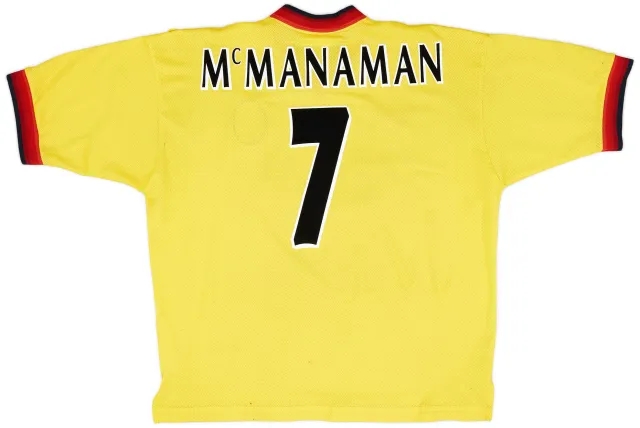Reebok 1997-99 Liverpool Away Shirt McManaman #7 - 6/10 - (XL)