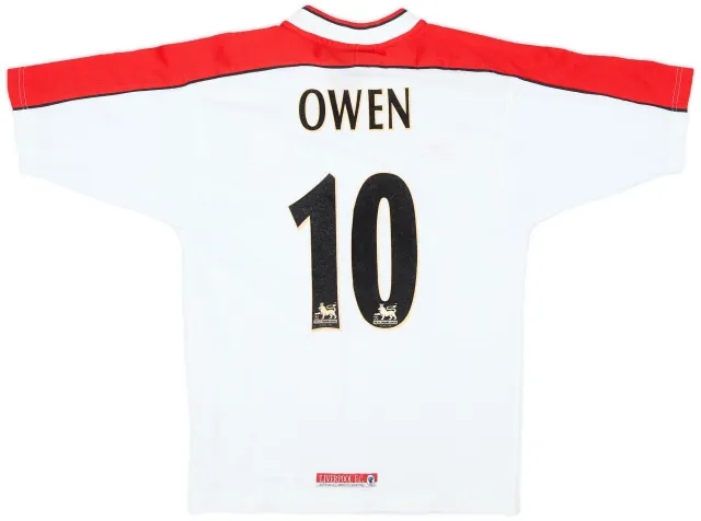 Reebok 1998-99 Liverpool Away Shirt Owen #10 - 8/10 - (S)