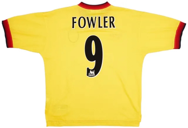 Reebok 1997-99 Liverpool Away Shirt Fowler #9 - 9/10 - (L)