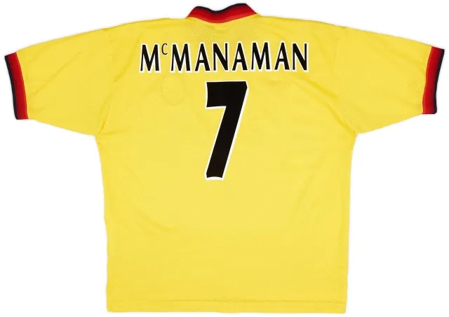 Reebok 1997-99 Liverpool Away Shirt McManaman #7 - 9/10 - (XL)