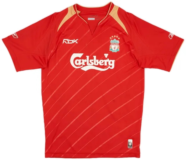 Reebok 2005-06 Liverpool CL Home Shirt - 6/10 - (S)