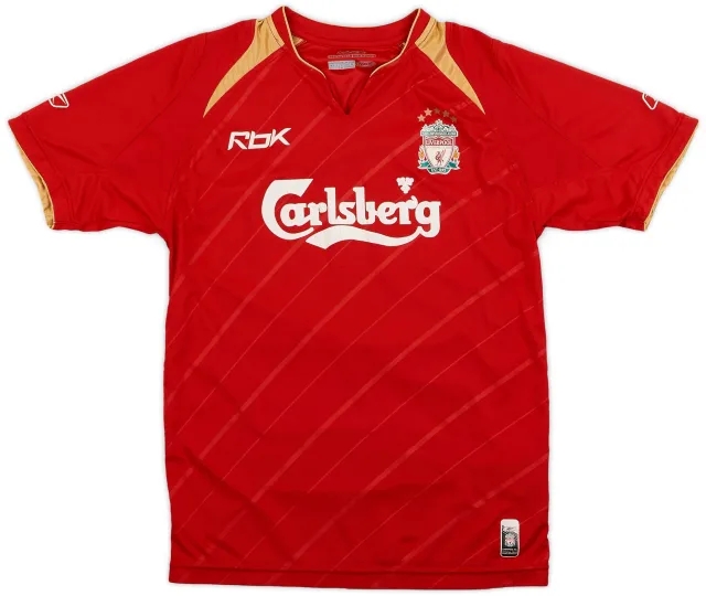 Reebok 2005-06 Liverpool CL Home Shirt - 8/10 - (XS)