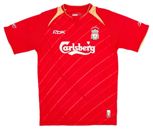 Reebok 2005-06 Liverpool CL Home Shirt - 6/10 - (S)