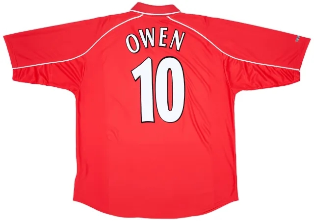 Reebok 2000-02 Liverpool Home Shirt Owen #10 - 7/10 - (L)