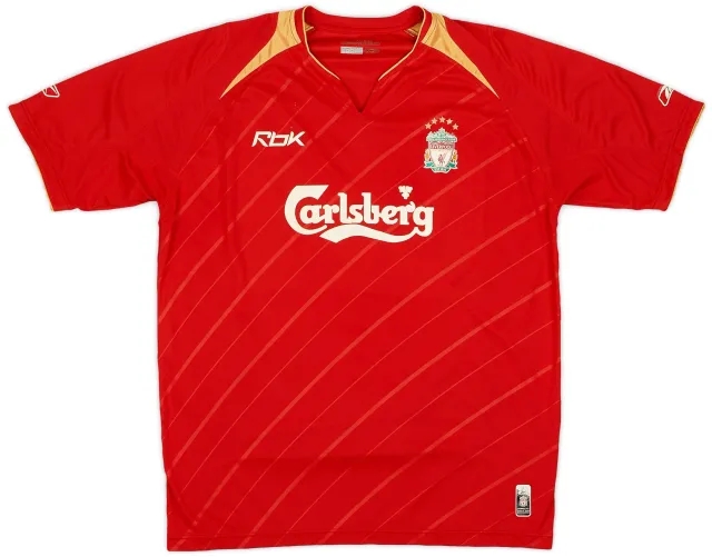 Reebok 2005-06 Liverpool CL Home Shirt - 6/10 - (L)