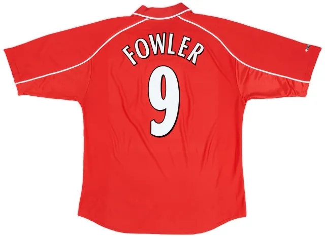 Reebok 2000-02 Liverpool Home Shirt Fowler #9 - 6/10 - (L)