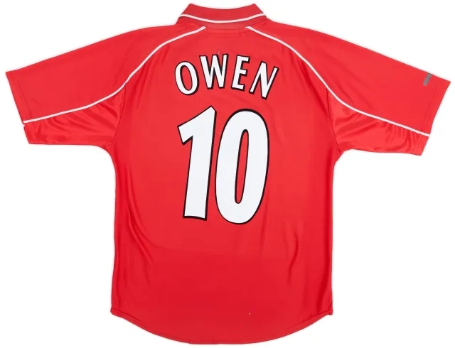 Reebok 2000-02 Liverpool Home Shirt Owen #10 - 7/10 - (S)