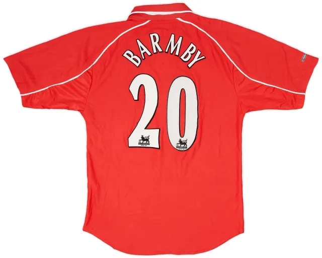 Reebok 2000-02 Liverpool Home Shirt Barmby #20 - 9/10 - (S)