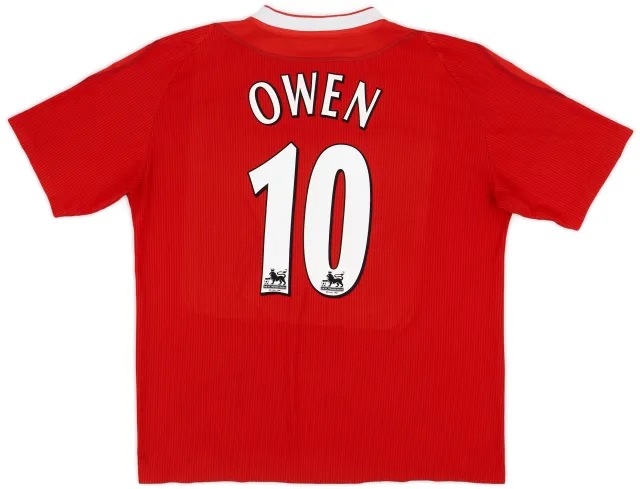 Reebok 2002-04 Liverpool Home Shirt Owen #10 - 7/10 - (3XL)