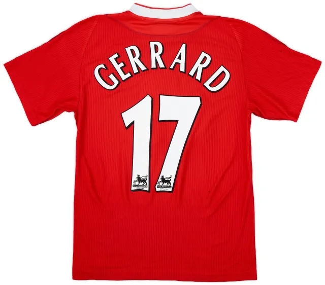 Reebok 2002-04 Liverpool Home Shirt Gerrard #17 - 5/10 - (S)