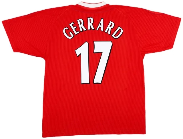 Reebok 2002-04 Liverpool Home Shirt Gerrard #17 - 6/10 - (L)